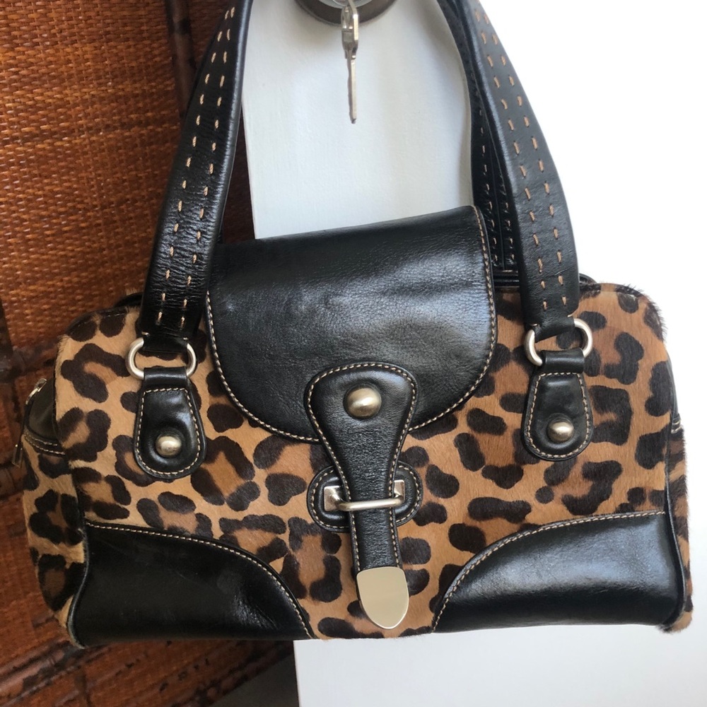 MAXX NY leopard print handbag.